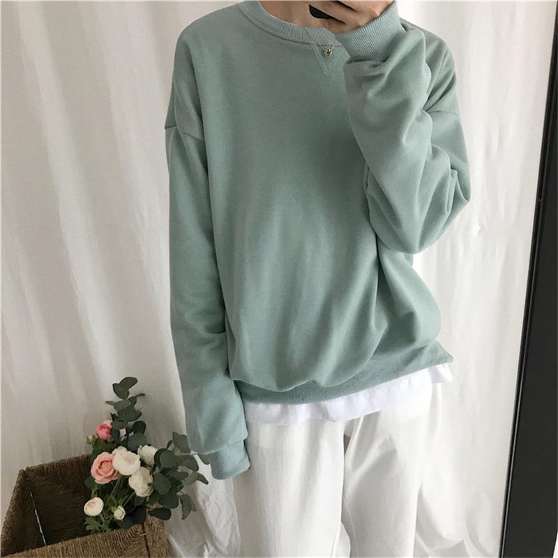 Women's Hoodies & Sweatshirts Solid Color Sweatshirt Basic Women Tracksuit Female Loose Pullovers 2021 Spring Autumn, Beige
Women's Hoodies & Sweatshirts Solid Color Sweatshirt Basic Women Tracksuit Female Loose Pullovers 2021 Spring Autumn, Beige