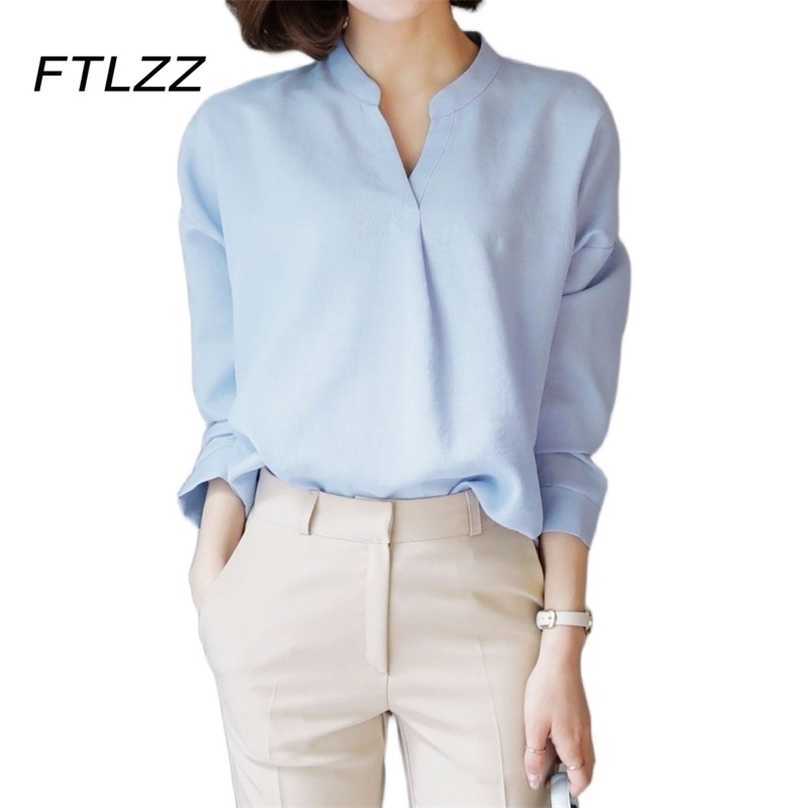 Korean Fashion Blouse Women Spring Autumn Long Sleeve V Neck Shirts Ladies Casual Button Up Tops Clothes 210525, Blue
Korean Fashion Blouse Women Spring Autumn Long Sleeve V Neck Shirts Ladies Casual Button Up Tops Clothes 210525, Blue
