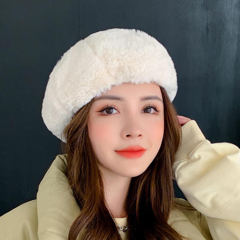 Caps & Hats Autumn And Winter Women's Hat Mink Beret Literary Artistic Youth Painter Leisure Warm Pumpkin, Black
Caps & Hats Autumn And Winter Women's Hat Mink Beret Literary Artistic Youth Painter Leisure Warm Pumpkin, Black