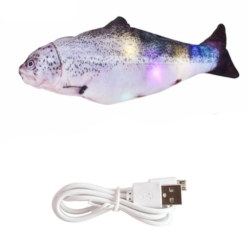 Cat Toys Pet Toy 30CM Singing Electric USB Charging Simulation For Dog Chewing Playing Music Swing