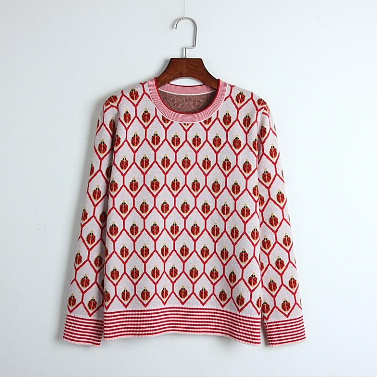 Women' Sweaters 2021 Autumn Winter Ladybird Print Women Jacquard Pullovers Long Sleeve Female Knitted Sweater Jumper Christmas Clothes
Women' Sweaters 2021 Autumn Winter Ladybird Print Women Jacquard Pullovers Long Sleeve Female Knitted Sweater Jumper Christmas Clothes