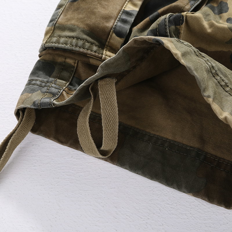 Camouflage Shorts Male Military Clothing Style Army High Quality Mens Cargo Shorts Cotton Multi Pockets Breeches Bermuda Cargo 210518