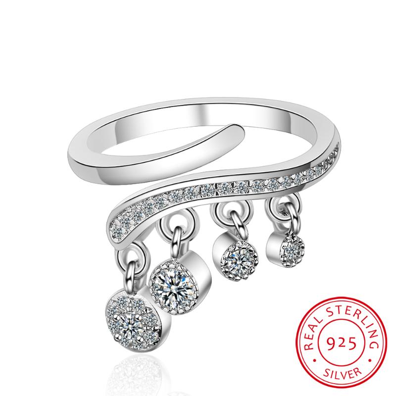 Cluster Rings 925 Silver Ring Shiny Cubic Zirconia Tassel Jewelry Charm Bohemia Minimalism Birthday Gift Femme Anillos Bague
Cluster Rings 925 Silver Ring Shiny Cubic Zirconia Tassel Jewelry Charm Bohemia Minimalism Birthday Gift Femme Anillos Bague