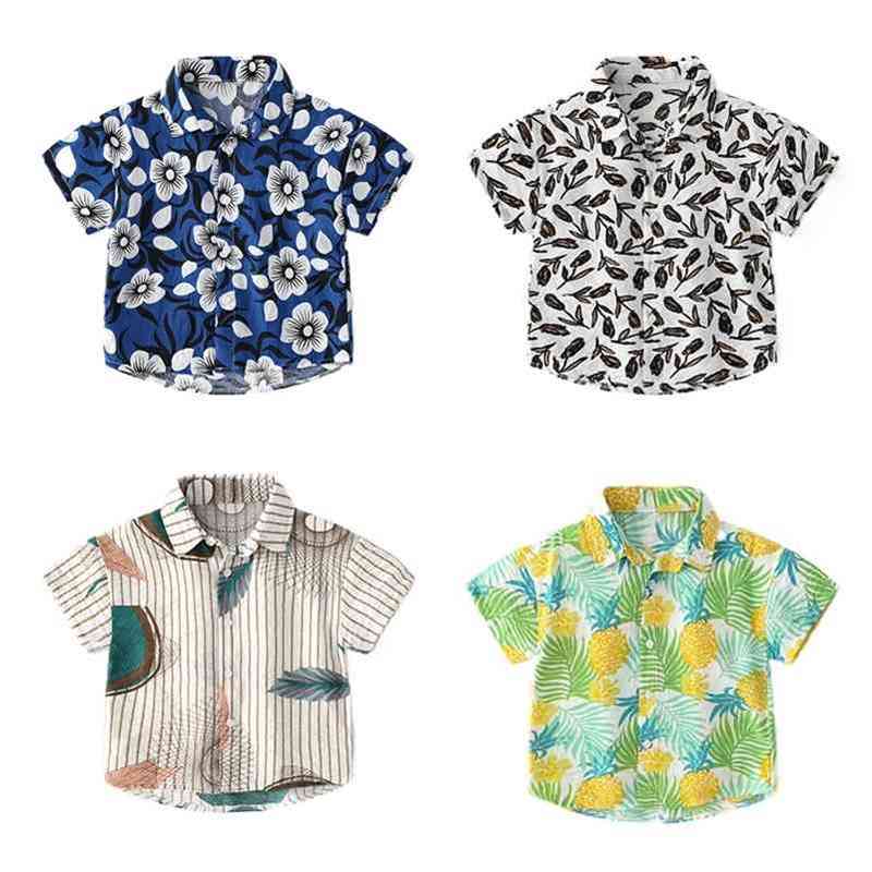 Summer fashion boys leaf printing soft short sleeve holiday Tops children 4 colors loose beach T shirts 210708
Summer fashion boys leaf printing soft short sleeve holiday Tops children 4 colors loose beach T shirts 210708