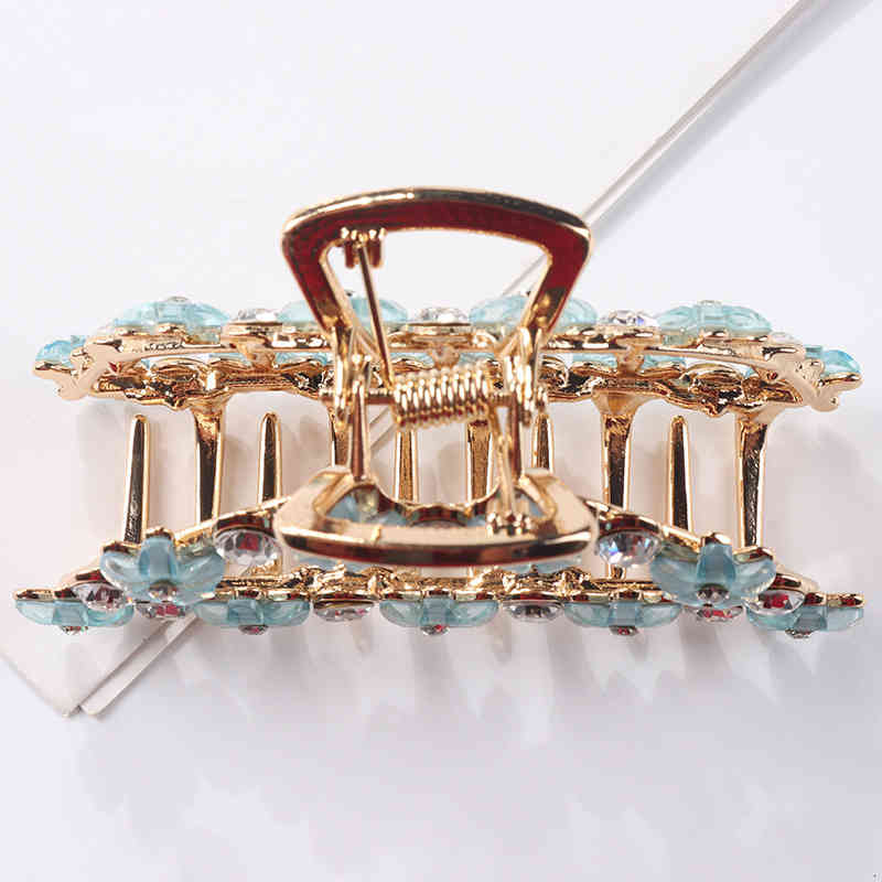 Hair Accessories Jewelry Large pin Grab Clip Bath Fashion Versatile Girl Back of Head Fixed Coil pin Horsetail Net Red pin