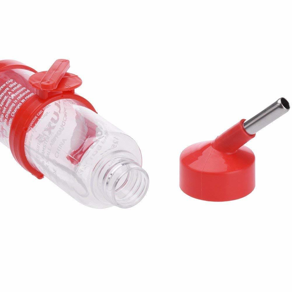 250ML/125ML Hamster Drinking Water Bottle Pet Hanging Feeding Dispenser for Rat Gerbil Ferret Rabbit Small Animal Puppy Drinking