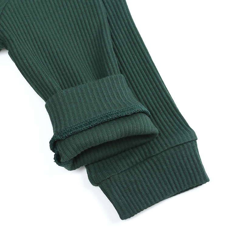 Infant Baby Boys Girls Long Sleeve Rompers + Pants Spring Autumn Fashion Clothing Sets Kids Boy Girl Clothes Suits 210521