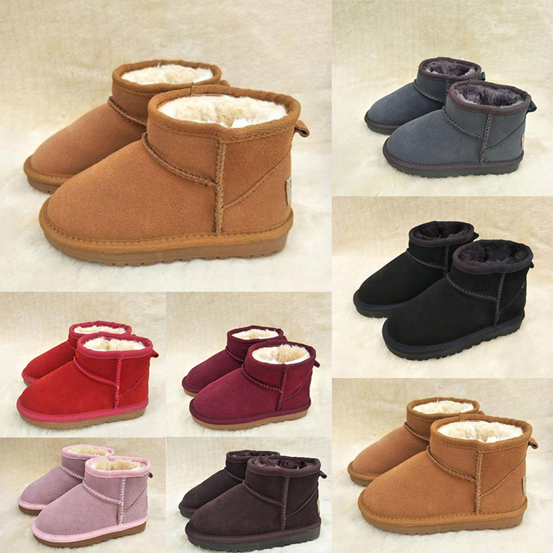 Designer- Children Girls Boots Shoes Winter Warm Toddler Boys Bot Kids Snow Boot Children&#039;s Plush от DHgate WW