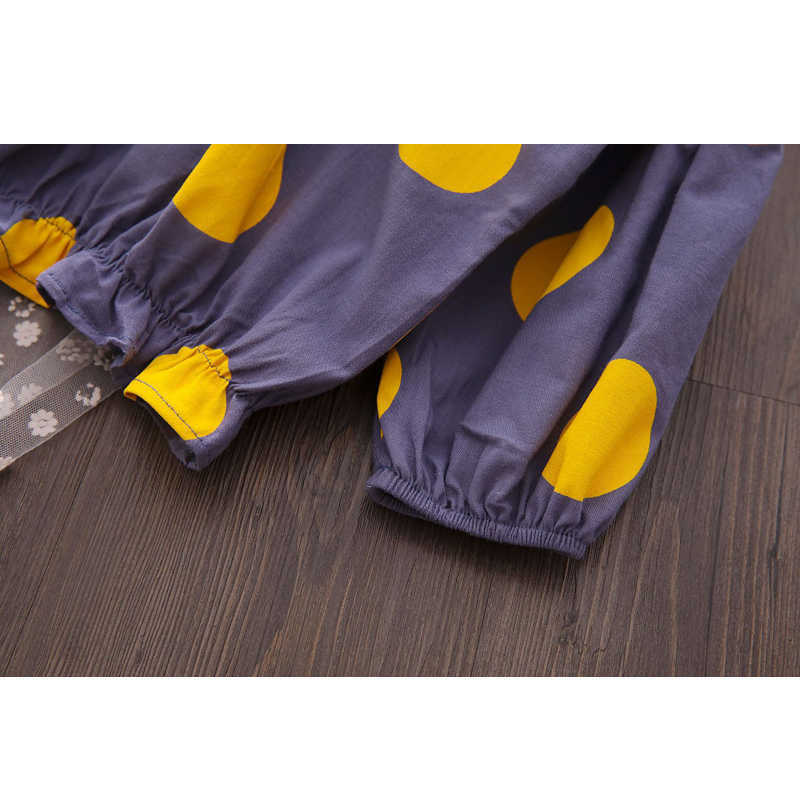 LOVE DD&MM Girl Shirts Children's Wear Girls Casual Cute Wooden Ear Polka Dot Long Sleeved Waist Bottoming Shirts 210715