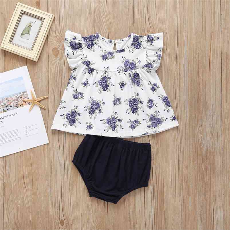 Arrivals Winter Children Sets Ruffles Print Floral Dresses Black Solid Shorts Cute 2Pcs Girls Clothes 2-6T 210629, White
Arrivals Winter Children Sets Ruffles Print Floral Dresses Black Solid Shorts Cute 2Pcs Girls Clothes 2-6T 210629, White