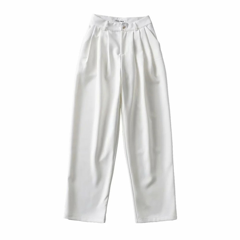 Nomikuma New High Waisted Suit Pants Korean Causal Solid Women Trousers Fashion Elegant Wide Leg Pants Pantalones 6G464 210427