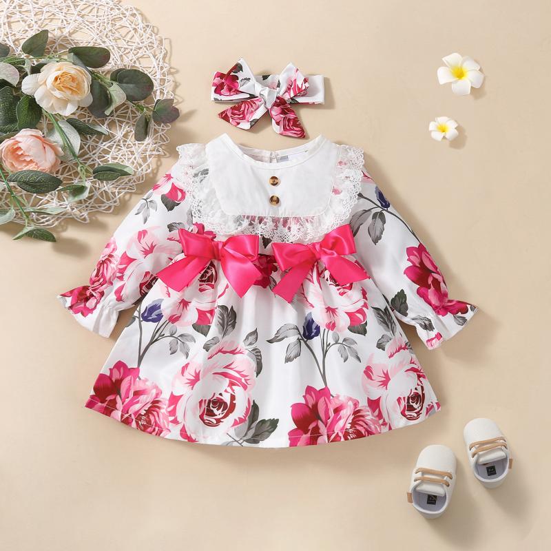 Girl's Dresses Baby Girl Dress Autumn Ruffles Sweet Long-Sleeved Children Kids Spring Princess Flower Clothing, Red;yellow
Girl's Dresses Baby Girl Dress Autumn Ruffles Sweet Long-Sleeved Children Kids Spring Princess Flower Clothing, Red;yellow