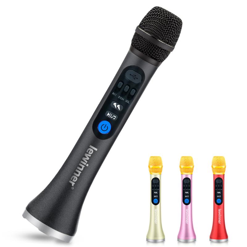 Microphones Lewinner L-899 Karaoke 30W Mic Wireless Microphone Professional Bluetooth Handheld Portable Speaker KTV Player K
Microphones Lewinner L-899 Karaoke 30W Mic Wireless Microphone Professional Bluetooth Handheld Portable Speaker KTV Player K