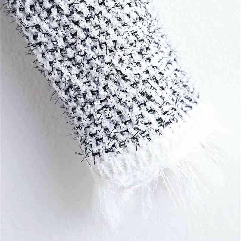 Evfer Women Fashion Tweed Solid Autumn Short Outwear Female Elegant Jewelry Button Long Sleeve Pockets Jackets Coats Chic 210421