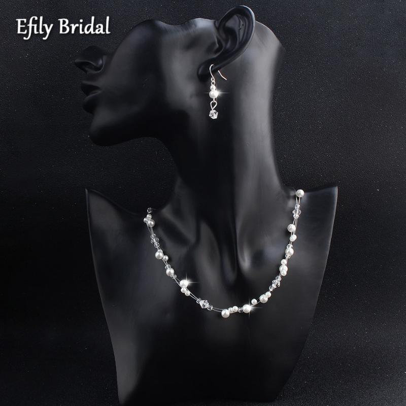 Earrings & Necklace Efily Fashion Pearl And Earring Set Sliver Color Luxury Woman Jewelry Bride Accessories Wedding Party Bridesmaid Gift, Silver
Earrings & Necklace Efily Fashion Pearl And Earring Set Sliver Color Luxury Woman Jewelry Bride Accessories Wedding Party Bridesmaid Gift, Silver