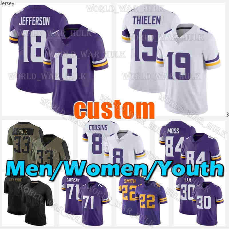 Justin Jefferson Jersey Dalvin Cook Adam Thielen Football Eric Kendricks Harrison Smith Andrew Booth Josh Metellus Camryn Bynum Lewis Cine, Custom women (w j)
Justin Jefferson Jersey Dalvin Cook Adam Thielen Football Eric Kendricks Harrison Smith Andrew Booth Josh Metellus Camryn Bynum Lewis Cine, Custom women (w j)