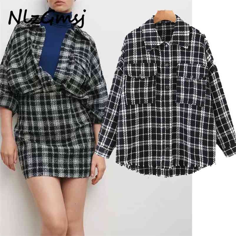 Jacket Women Fashion tassel oversize plaid jacket spring coat casual Long Sleeve tweed ladies outwear 210628, As picture
Jacket Women Fashion tassel oversize plaid jacket spring coat casual Long Sleeve tweed ladies outwear 210628, As picture