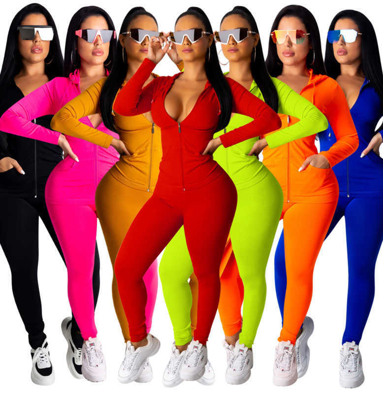 Womens Designer Tracksuits Sportswear Long Sleeve Jacket Pants Hoodie Legging Two Piece Set Outfits Plus Size Women Clothing