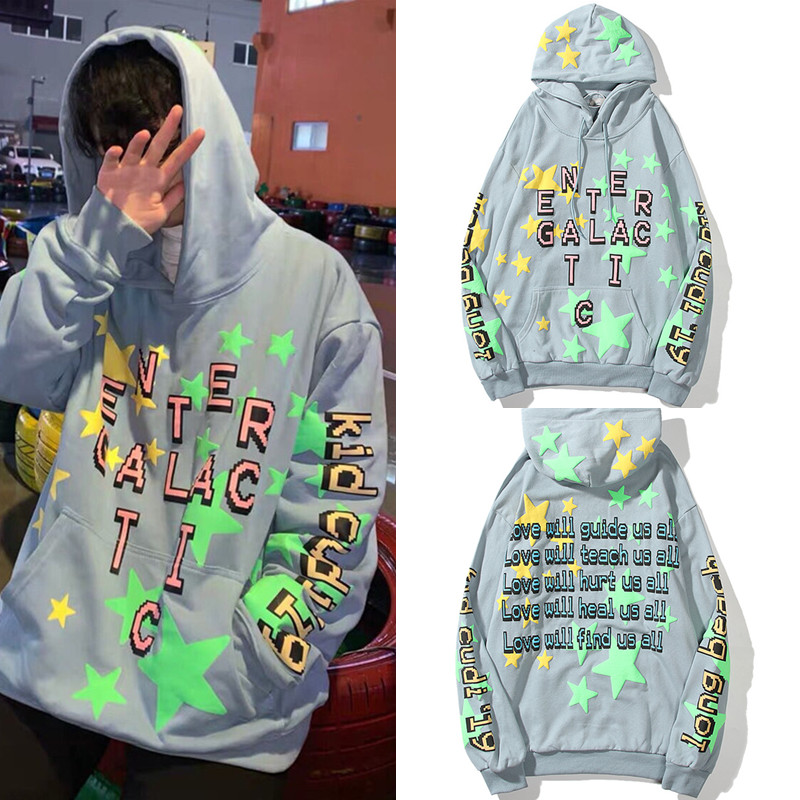 Mens womens Kanye West Harajuku Fleece Hoodie luminous five-pointed star sweatshirt KIDS SEE GHOSTS Men Hoodies, Black
Mens womens Kanye West Harajuku Fleece Hoodie luminous five-pointed star sweatshirt KIDS SEE GHOSTS Men Hoodies, Black