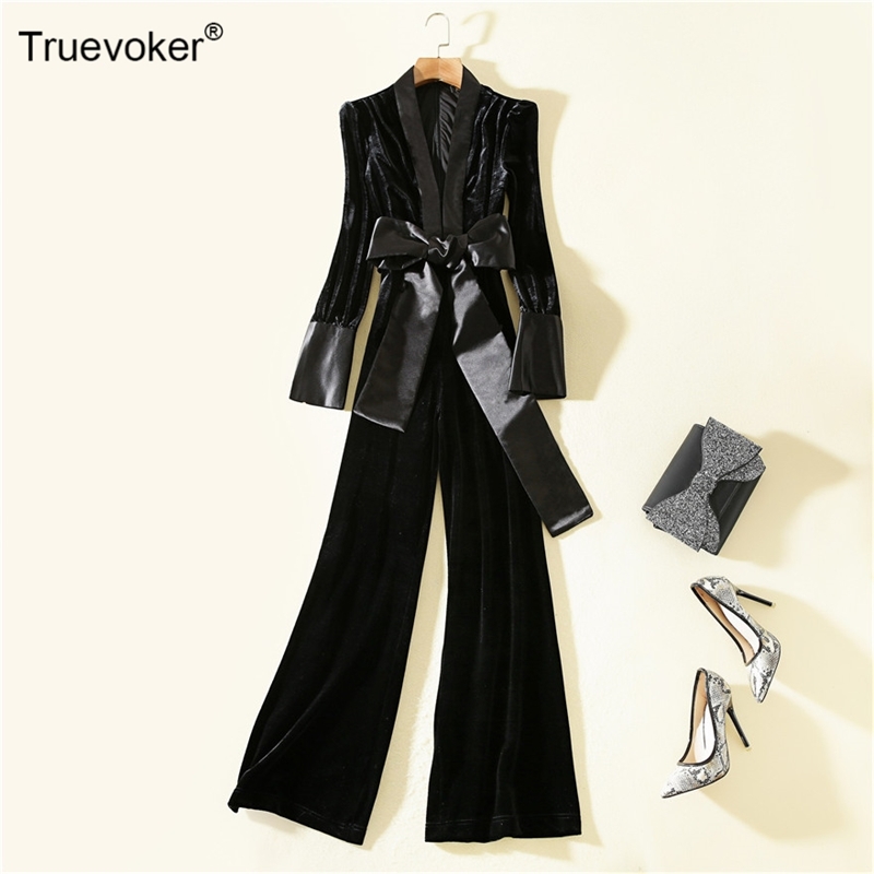 Truevoker Designer Velour Long Jumpsuit Women's High End Fashion Autumn Full Sleeve Sexy V-Neck Black Velvet Rompers For Party 210602, Beige
Truevoker Designer Velour Long Jumpsuit Women's High End Fashion Autumn Full Sleeve Sexy V-Neck Black Velvet Rompers For Party 210602, Beige