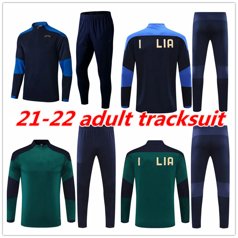 2021 Adults ITaly survetement Training suit soccer tracksuits 20 21 Italia football jacket tracksuit set, Black
2021 Adults ITaly survetement Training suit soccer tracksuits 20 21 Italia football jacket tracksuit set, Black