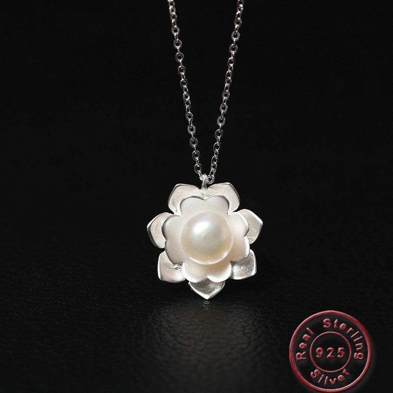 Amxiu Fashion White Freshwater Pearl Necklace 100% 925 Sterling Silver Choker Lotus Flower For Women Girl Gift Chokers
Amxiu Fashion White Freshwater Pearl Necklace 100% 925 Sterling Silver Choker Lotus Flower For Women Girl Gift Chokers