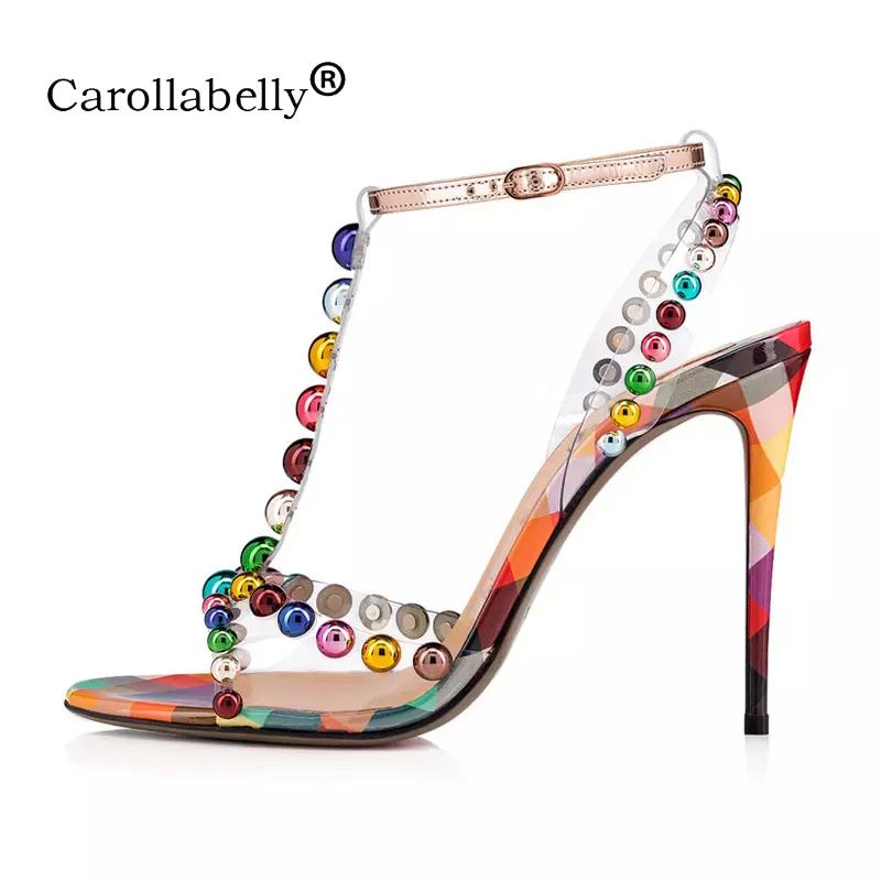 Carollabelly Big Size 34-45 Summer Sandals Colorful Bead PVC T-strap Top Quality Women High Heels Genuine Leather Dress, Black
Carollabelly Big Size 34-45 Summer Sandals Colorful Bead PVC T-strap Top Quality Women High Heels Genuine Leather Dress, Black
