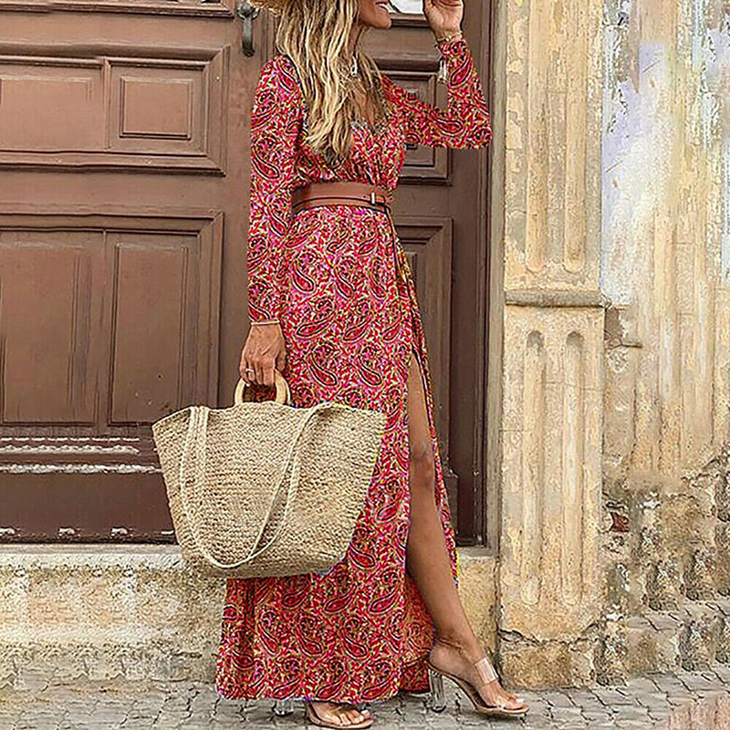 2021winter autumn fashion women v neck print long dress casual irregular long sleeves dress elegant bohemian streetwear party dress, Black;gray
2021winter autumn fashion women v neck print long dress casual irregular long sleeves dress elegant bohemian streetwear party dress, Black;gray