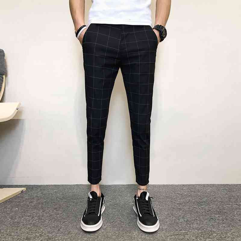Plaid Slim Fit Pants Men 2019 New Summer Cool Black Ankle-Length Pants Man Stylish Koran Style Thin Checkered Men's Trousers
Plaid Slim Fit Pants Men 2019 New Summer Cool Black Ankle-Length Pants Man Stylish Koran Style Thin Checkered Men's Trousers