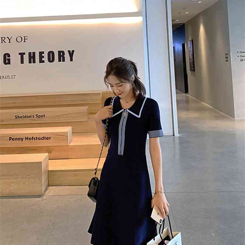 Fashionable Women's Dresses Spring/Summer Temperament Thin Skirt First Love Very Fairy Knitted Dress 210520, Deep blue
Fashionable Women's Dresses Spring/Summer Temperament Thin Skirt First Love Very Fairy Knitted Dress 210520, Deep blue