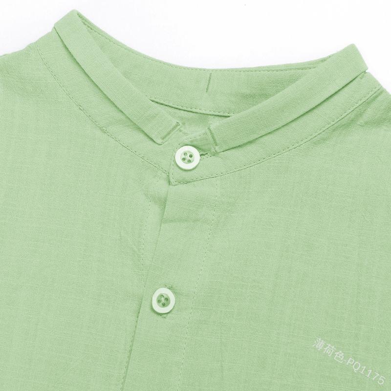Summer Mens Shirts Short Sleeve Linen Cotton Shirt 2021 Men Clothing Streetwear Slim Fit Male Casual Solid Button Blouse Tops Men's