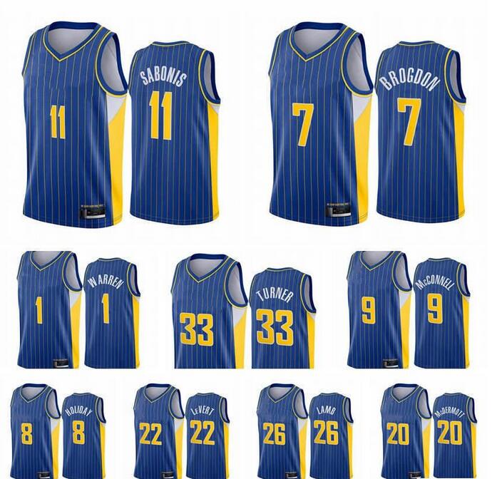 Custom Printed Men Domantas Sabonis Malcolm Brogdon Myles Turner Caris LeVert T.J. Warren McConnell 2020-21 Trade City Basketball Jersey
Custom Printed Men Domantas Sabonis Malcolm Brogdon Myles Turner Caris LeVert T.J. Warren McConnell 2020-21 Trade City Basketball Jersey