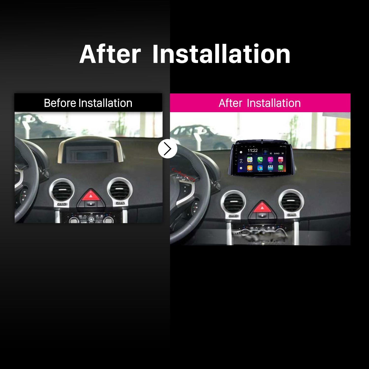 Car Dvd Player 9 Inch Gps Navigation Android Multimedia System Wifi for 2009-2016 Renault Koleos