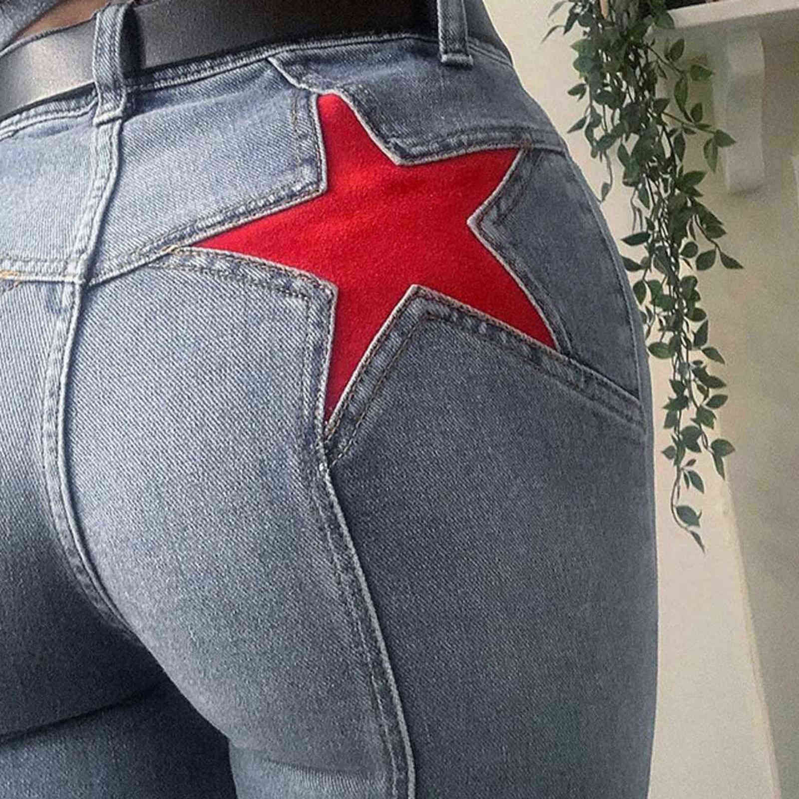 Autumn Women's Jeans Y2K Washed High Street Denim Trousers Streetwear Boyfriends Baggy Classic Mom Cargo Pants For Girls 211129