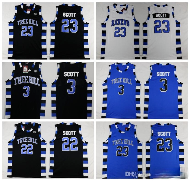 NCAA One Tree Hill Ravens Brother Movie 3 Lucas Scott 23 Nathan Scott Black White Blue Basketball Jersey Men Top Quality, Black;red
NCAA One Tree Hill Ravens Brother Movie 3 Lucas Scott 23 Nathan Scott Black White Blue Basketball Jersey Men Top Quality, Black;red