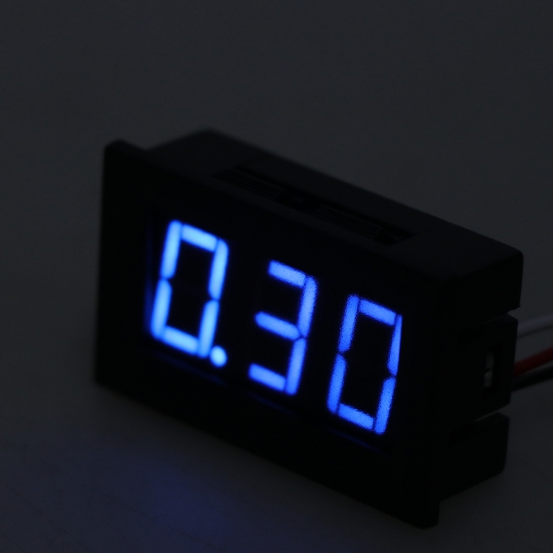OOTDTY Mini Voltmeter Tester Digital Voltage Test Battery DC 0-30V Auto Engine Voltage Panel Meter LED voltmeter Tool