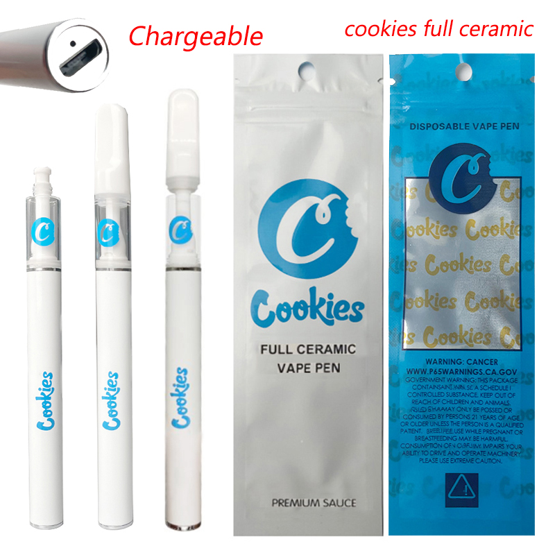 Cookies Full Ceramic Rechargeable Disposable Vape Pens E cigarettes Lead Free 0.5ml Carts 350mah Empty Thick Oil Vaporizer Pen Chargeable
Cookies Full Ceramic Rechargeable Disposable Vape Pens E cigarettes Lead Free 0.5ml Carts 350mah Empty Thick Oil Vaporizer Pen Chargeable