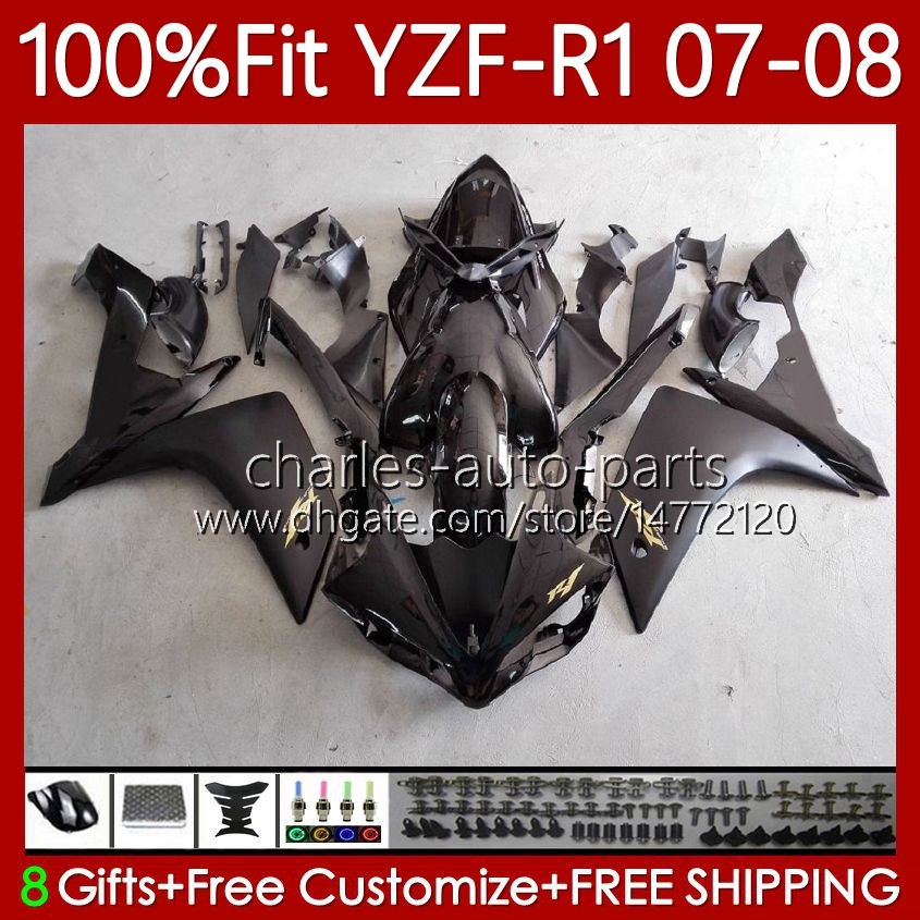 OEM Bodywork 100%Fit For YAMAHA YZF-R1 YZF1000 YZF R 1 1000 CC 07-08 MOTO Body 91No.2 YZF R1 1000CC YZFR1 07 08 YZF-1000 2007 2008 Injection mold Fairing Kit matte black, No. 1
OEM Bodywork 100%Fit For YAMAHA YZF-R1 YZF1000 YZF R 1 1000 CC 07-08 MOTO Body 91No.2 YZF R1 1000CC YZFR1 07 08 YZF-1000 2007 2008 Injection mold Fairing Kit matte black, No. 1