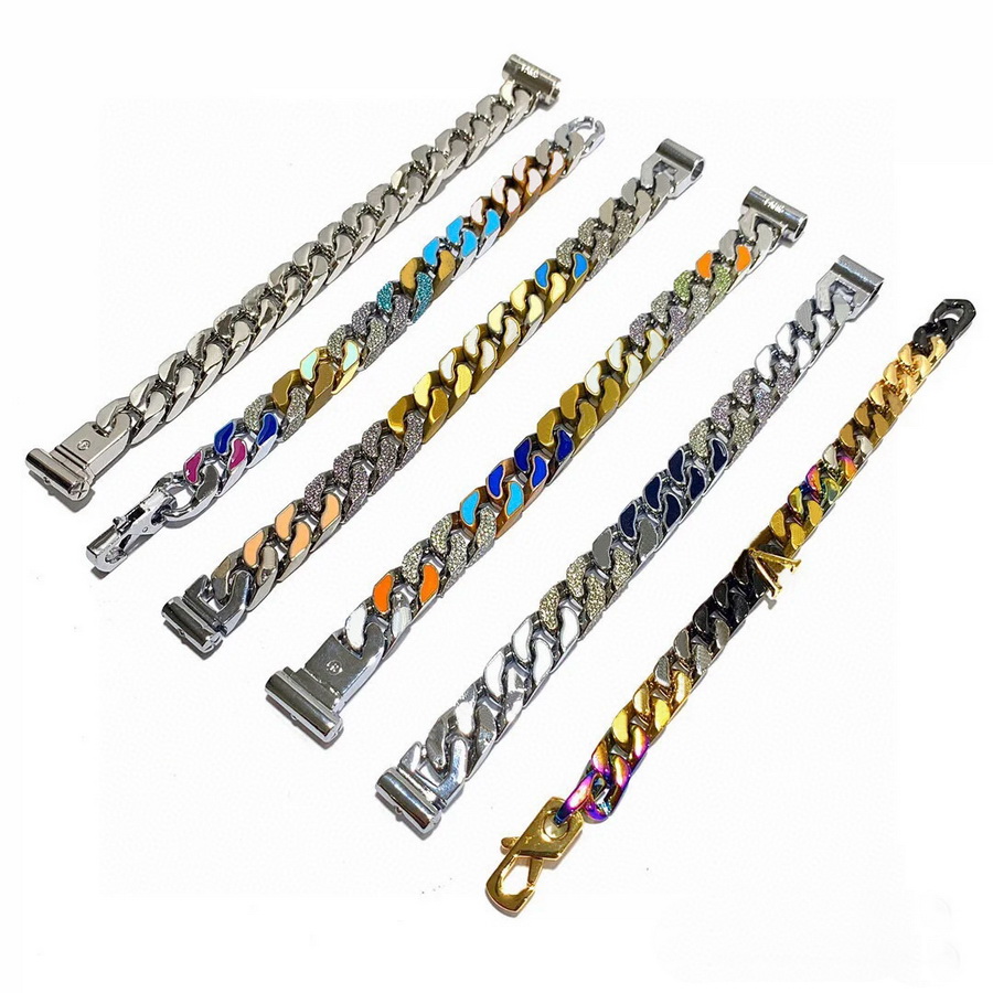 Europe America Fashion Style Men Silver Gold Black colour Metal Multicoloured Enamel Diamond Engraved V Initials Chains Links Patches Bracelet M68260
Europe America Fashion Style Men Silver Gold Black colour Metal Multicoloured Enamel Diamond Engraved V Initials Chains Links Patches Bracelet M68260