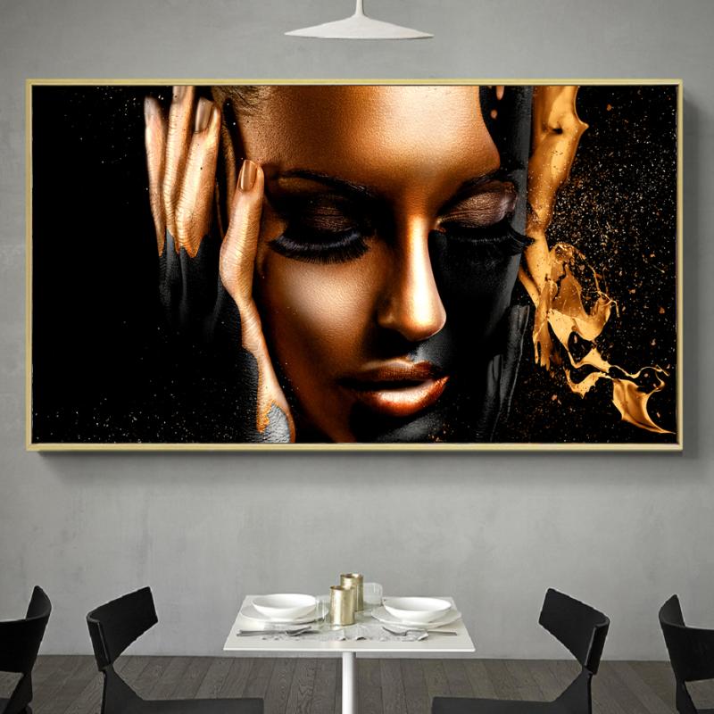Paintings Black Gold African Scandinavian Nude Women Prints On Canvas Oil Painting Poster Wall Art Pictures For Living Room Decor Large
Paintings Black Gold African Scandinavian Nude Women Prints On Canvas Oil Painting Poster Wall Art Pictures For Living Room Decor Large