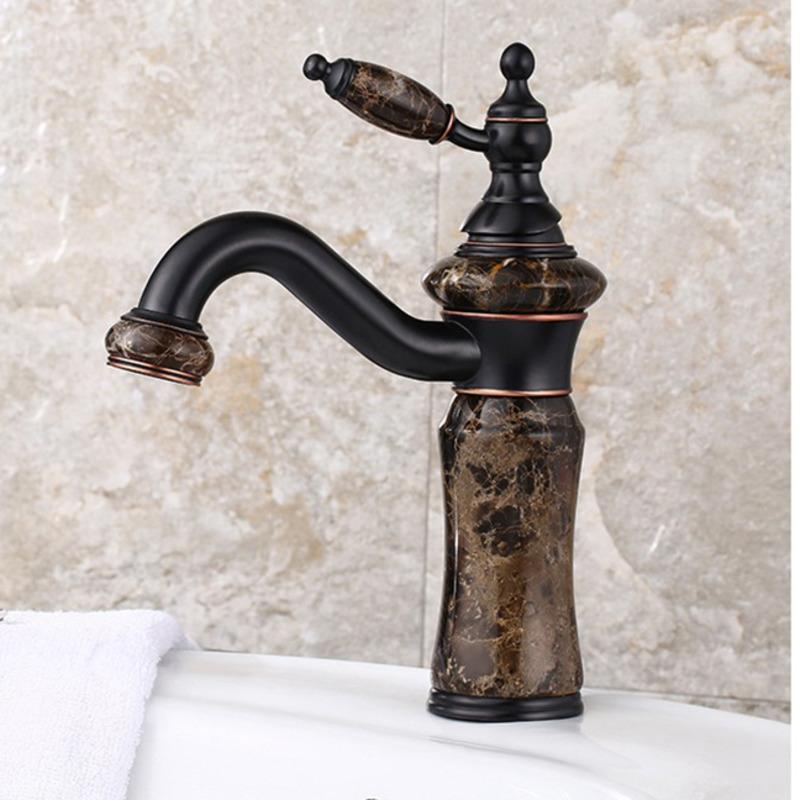 European Style Faucet Basin And Cold Sapphire All Copper Golden Washbasin Kitchen Bathroom Sink Faucets