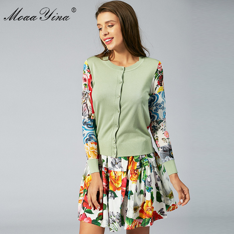 Fashion Spring Autumn Long sleeve Knitting Tops Women's Elegant Floral Print Silk Wool Sweater 210524, Army green
Fashion Spring Autumn Long sleeve Knitting Tops Women's Elegant Floral Print Silk Wool Sweater 210524, Army green