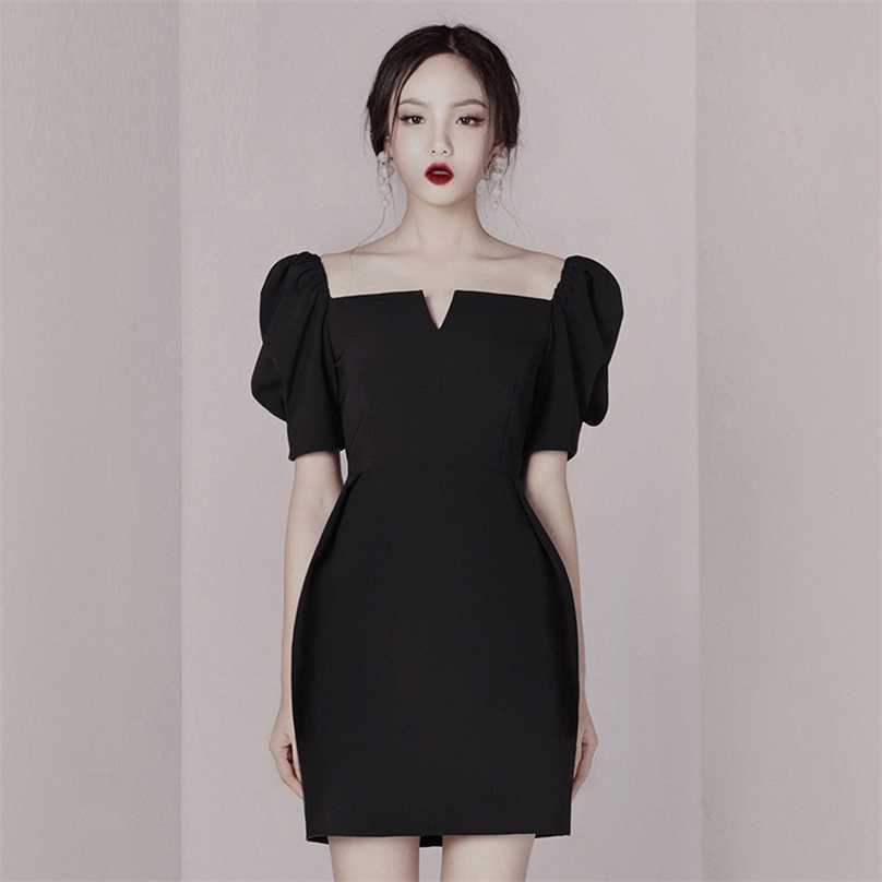 spring and summer style one word collar bubble sleeve socialite temperament sexy thin office party for women dresses 210602, Black
spring and summer style one word collar bubble sleeve socialite temperament sexy thin office party for women dresses 210602, Black