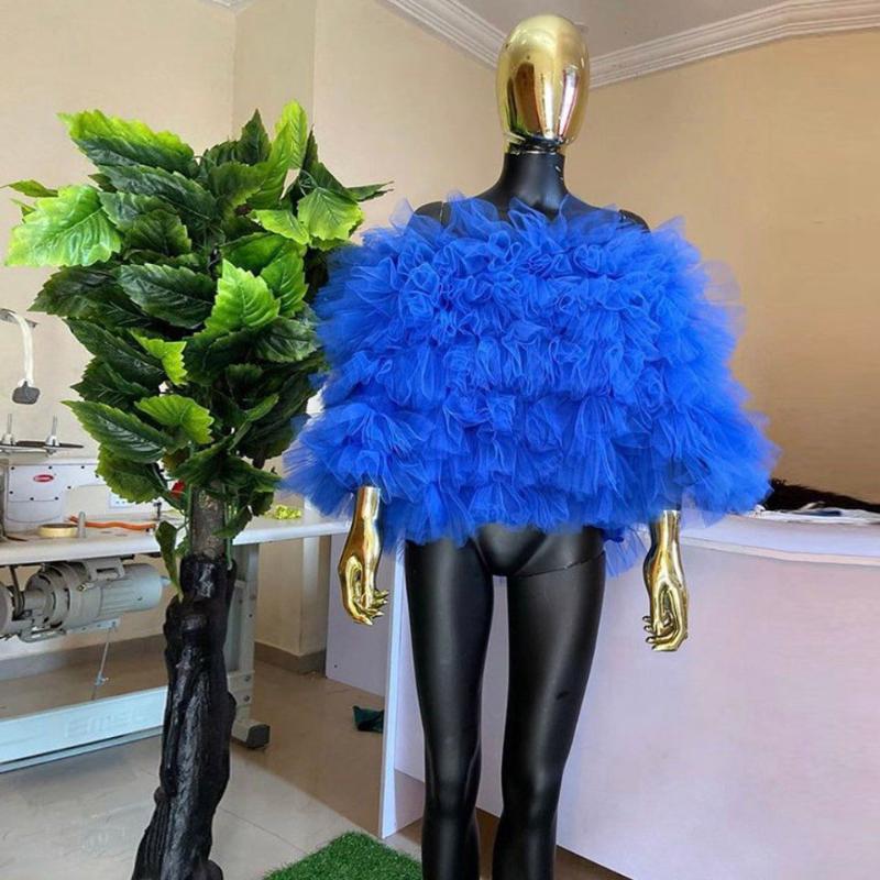 Women's Blouses & Shirts Trendy Off The Shoulder Royal Blue Blouse Women Puffy Ruffle Tulle Party Tops Regular Length Top, Beige
Women's Blouses & Shirts Trendy Off The Shoulder Royal Blue Blouse Women Puffy Ruffle Tulle Party Tops Regular Length Top, Beige