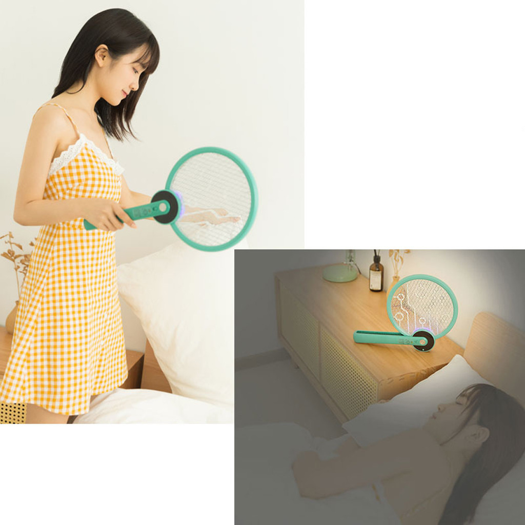 2200V Mini USB Rechargeable Fly Swatter Trap