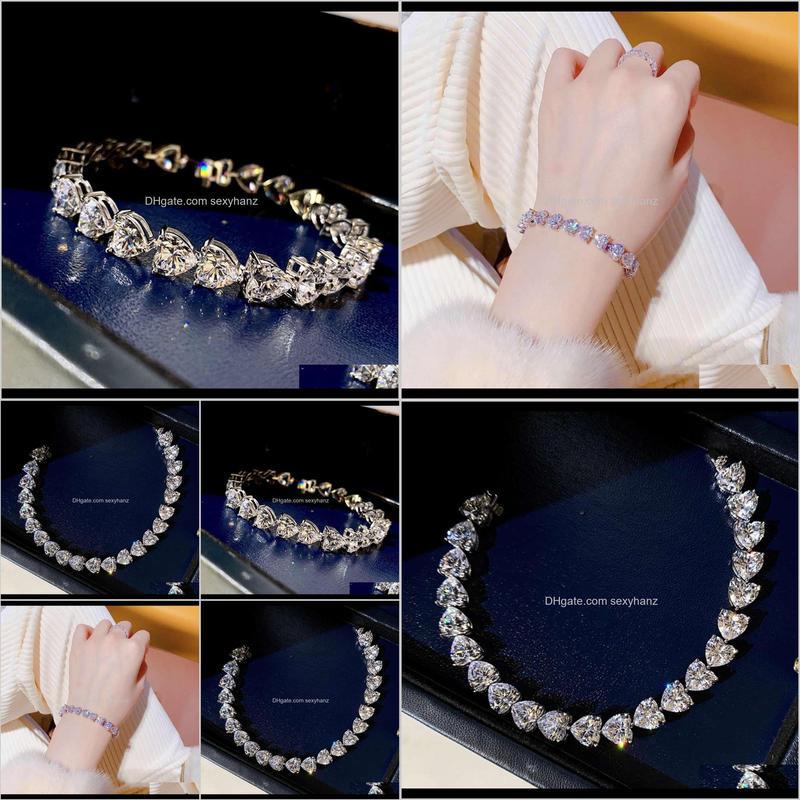 Link, Chain Bracelets Drop Delivery 2021 Link Tiktok Live Imitation Mosang Love Bracelet Ins Female Niche Design Simple Drill Full Of Hand Je
Link, Chain Bracelets Drop Delivery 2021 Link Tiktok Live Imitation Mosang Love Bracelet Ins Female Niche Design Simple Drill Full Of Hand Je