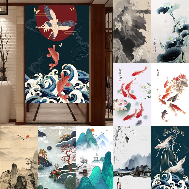 Curtain & Drapes Japanese Half Door Curtains Chinese Landscape Ink Painting For Kitchen Bedroom Restaurant Decor Noren Doorway Hanging, Color 1
Curtain & Drapes Japanese Half Door Curtains Chinese Landscape Ink Painting For Kitchen Bedroom Restaurant Decor Noren Doorway Hanging, Color 1