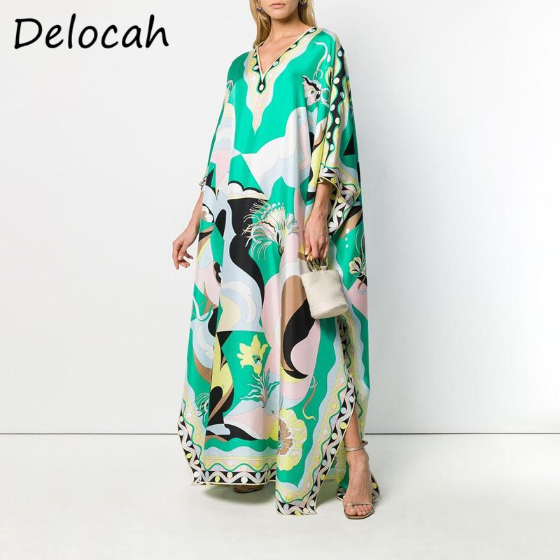 Casual Dresses Delocah Women Autumn Fashion Runway Designer Beach Holiday Long Dress Batwing Sleeve Geometric Printed Loose Ladies Maxi, Multi
Casual Dresses Delocah Women Autumn Fashion Runway Designer Beach Holiday Long Dress Batwing Sleeve Geometric Printed Loose Ladies Maxi, Multi