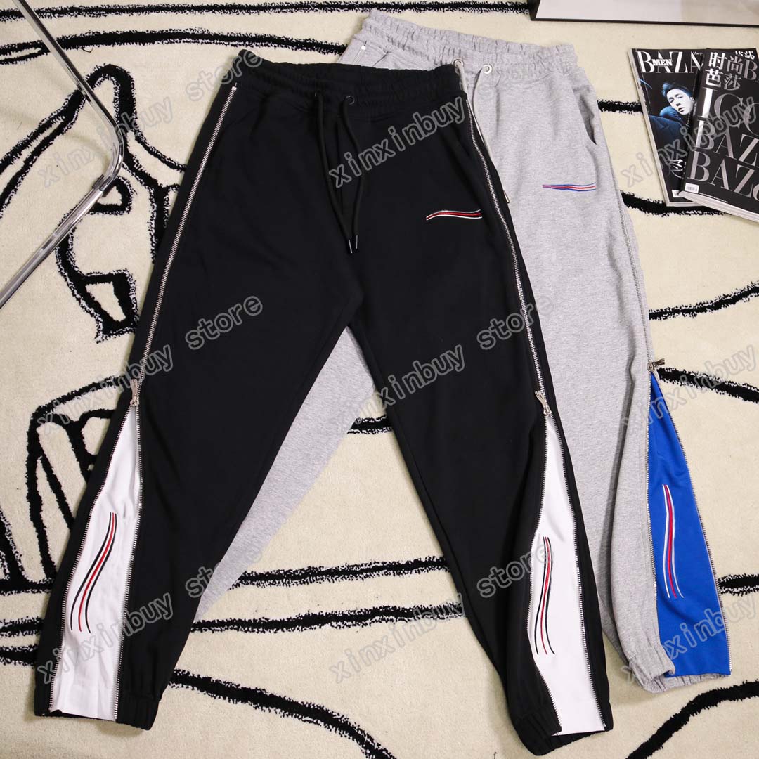 21ss France Mens Designer Pants Wave Embroidery Balencaiga Side Zipper Leggings Men Women Casual Cotton Baseball Pant Firmate, Black
21ss France Mens Designer Pants Wave Embroidery Balencaiga Side Zipper Leggings Men Women Casual Cotton Baseball Pant Firmate, Black
