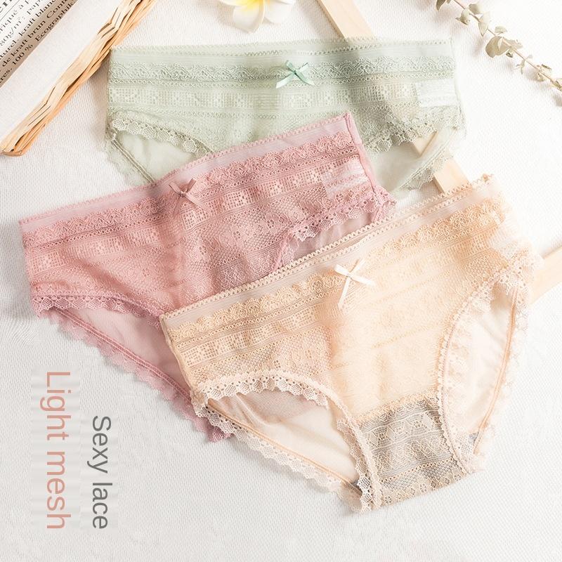 Women's Panties Lace Sexy Breathable Briefs Girls Cotton Comfortable Skin-friendly Ladies Underwear Pink, Blue
Women's Panties Lace Sexy Breathable Briefs Girls Cotton Comfortable Skin-friendly Ladies Underwear Pink, Blue